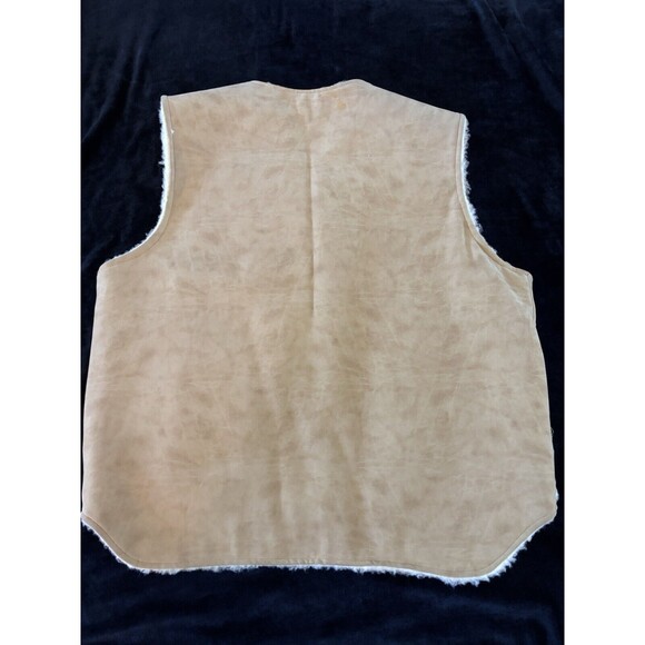 Vintage Ranch Vest Swingster World of Wearables Suede Fleece Lined XL Western - Picture 6 of 7